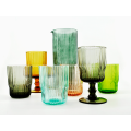 Buntes Dringking -Glassaftglaskrug Becher Set Set